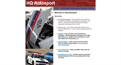 Desktop Screenshot of hqautosport.com